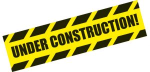 under construction slant